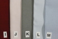 I-Rouge fonc/J-Rose pastel/K-Gris souris/L-Bleu pastel/M-Bleu clair