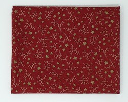 B - Etoiles beiges sur fond rouge mat