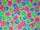 C - Pinwheels (bleu, rose, vert sur fond orange)