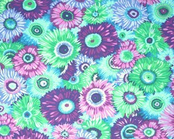 A - Zinnia (vert, parme, bordeaux)