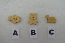 Modles A - B - C taille environ 20-25mm