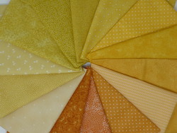 Collection tissus faux unis Jaune/orange