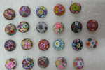 Boutons 1/2 boule pte polymre diamtre 14mm