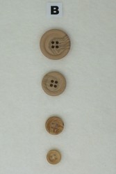 B - boutons bois 4 trous diamètres 12/15/20 et 25 mm