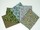 Tissus de Nol coloris vert et turquoise