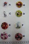 Boutons de nacre avec motifs 
