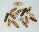 Boutons buchette en bois