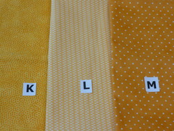 K - L - M - Faux unis Jaune/orange
