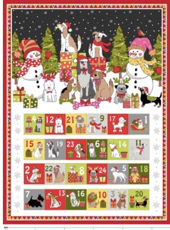 Agiferg Noël Calendrier Tissu Advent Compte à Rebours Santa Claus