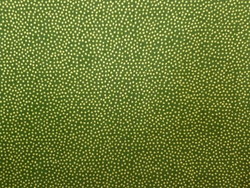D - Pois or sur fond vert clair en 110cm de large