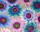 G - Van Gogh (bleu, parme, turquoise sur fond caf)
