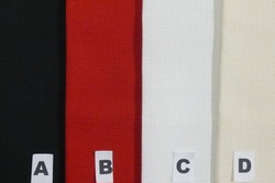 7Points au cm - A-Noir/B-Rouge/C-Blanc/D-Ecru